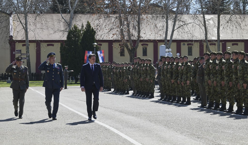 Class of March 2025 takes military oath, Minister Gašić attends
