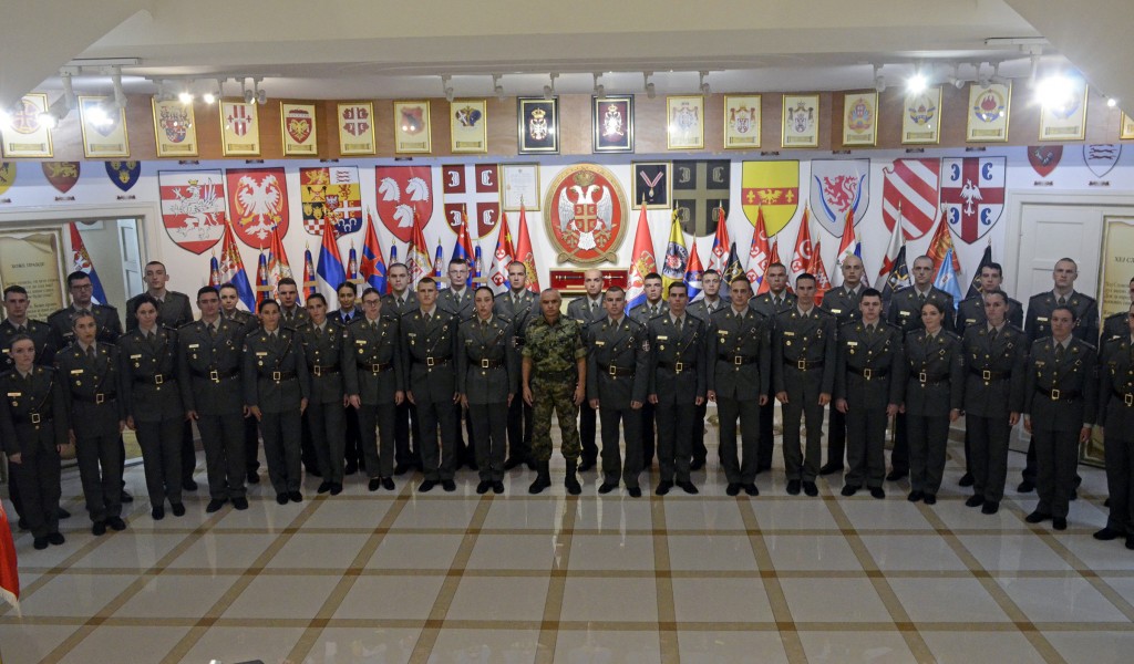 Admission of newly commissioned officers to Serbian Armed Forces units